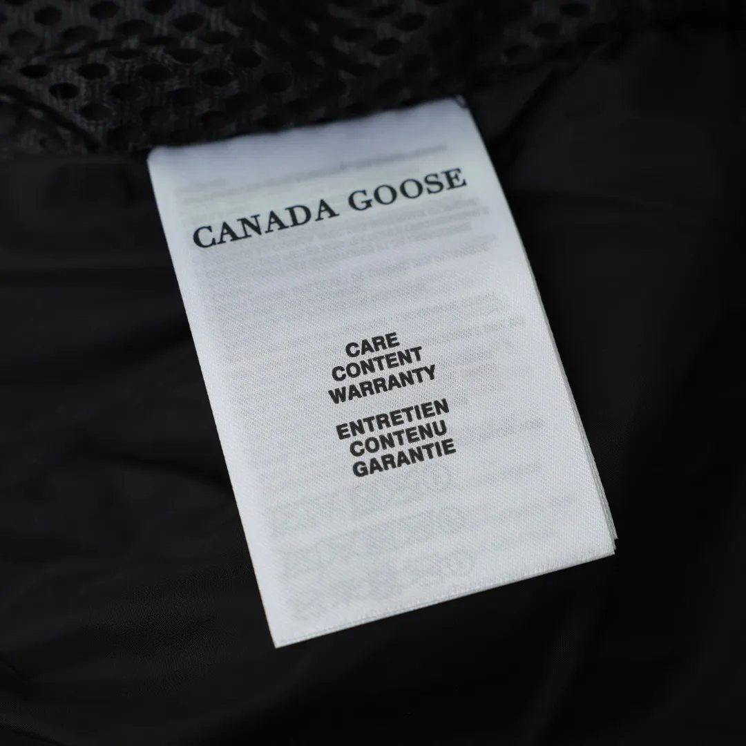 P1060 CANADA GOOSE丨Canada Goose 2800 Long Armband Hooded Down Jacket Color: Black Red Label Size: XS-XXL